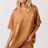 Amelia Top - Golden Satin
