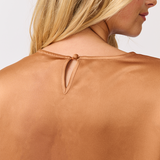 Amelia Top - Golden Satin