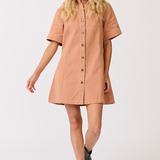 Hallie Dress - Toffee