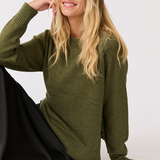 Tory Knit Sweater - Khaki Knit