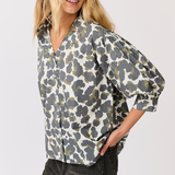 Jaime Top - Khaki Leopard