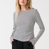 Aspyn Long Sleeve - Black Stripe