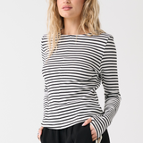 Aspyn Long Sleeve - Black Stripe