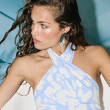Sabrina Halter Dress - Floral Mist