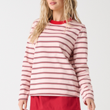Felix Long Sleeve - Red Pink Stripe