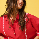 Casey Shirt Dress - Mandarin