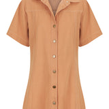 Hallie Dress - Toffee