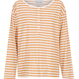Henley Long Sleeve - Toffee Stripe