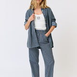 Tamika Shirt - Stripe Denim