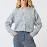 Aurora Knit Cardi - Grey Marle