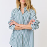 Adalyn Shirt - Alpine Mist Stripe