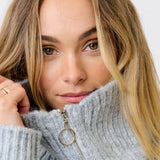Azura Knit Pullover - Grey Marle