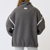 Didi Pullover - Charcoal/White