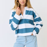 Lily Rugby Shirt - Pacific Stripe