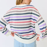 Lola Stripe Knit - Rainbow Mist