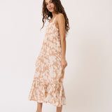 Aria Midi Dress - Floral Sand