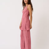 Delilah Tank - Dusty Rose Leopard