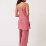 Delilah Tank - Dusty Rose Leopard