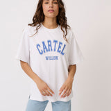 Sadie Tee - White Azure