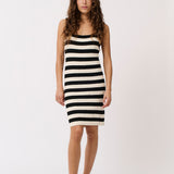 Rikki Dress - Vanilla/Black Boucle