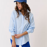 Tammy Shirt - Aqua Stripe