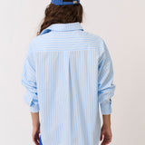 Tammy Shirt - Aqua Stripe