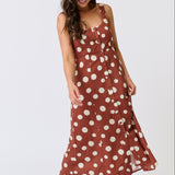 Constance Midi Dress - Rust Spot