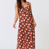 Constance Midi Dress - Rust Spot
