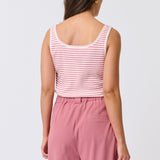 Calista Tank - Rose Stripe