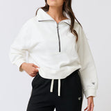 Lena 1/4 Zip Sweater - Cream