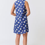 Selena Mini Dress - Navy Spot