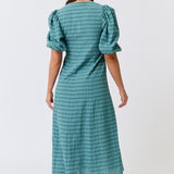 Devon Midi Dress - Jade Check