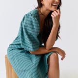 Devon Midi Dress - Jade Check