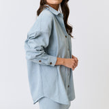 Tamika Shirt - Stripe Denim