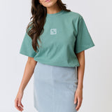 Zyla Mini Skirt - Stripe Denim