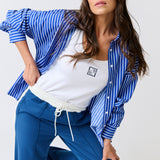 Tammy Shirt - Cobalt Stripe