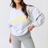 Nina Sweater - Grey Marle Varsity