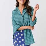 Maya Shirt - Jade Check
