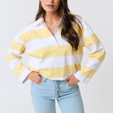Lily Rugby Shirt - Banana Stripe