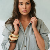 Tamika Shirt - Stripe Denim