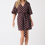 Korey Mini Dress - Brunette Spot