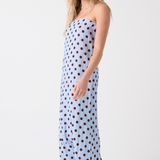 Emma Maxi Dress - Ice / Chocolate Spot