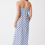Emma Maxi Dress - Ice / Chocolate Spot