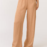 Bex Pant - Rust Woven Leopard