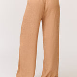 Bex Pant - Rust Woven Leopard