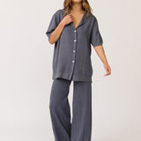 Lara Knit Top - Slate Knit