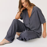 Lara Knit Top - Slate Knit