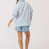 Nova Half Zip Sweater - Sky