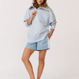 Nova Half Zip Sweater - Sky