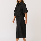 Tessa Shirt - Black Denim